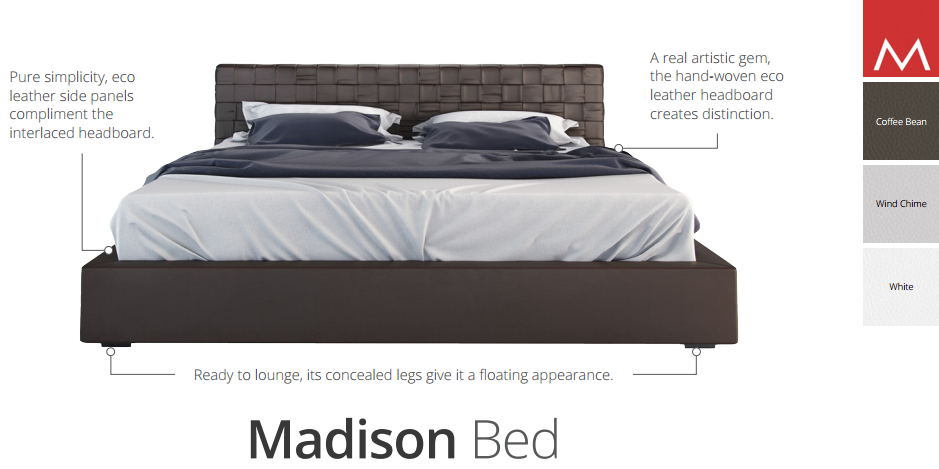 madison bed spec