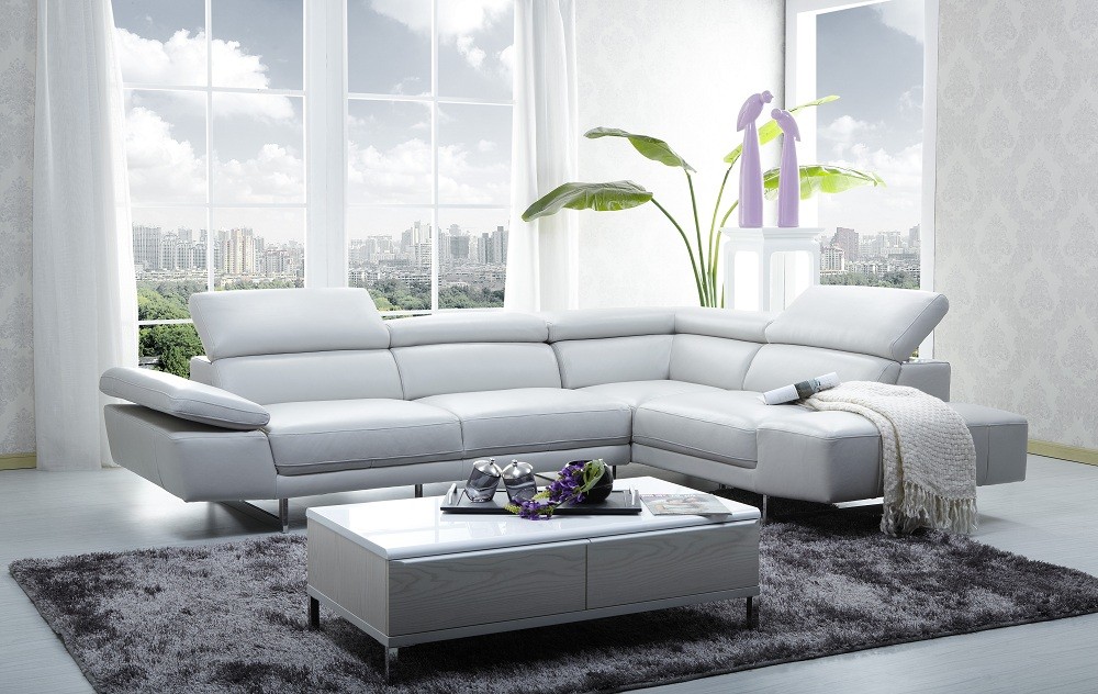 1717 Italian Leather Sectional From