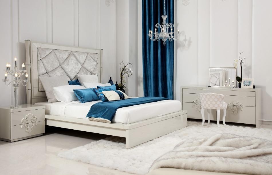 Temptation Modern Platform Bed With Headboard - Juliet