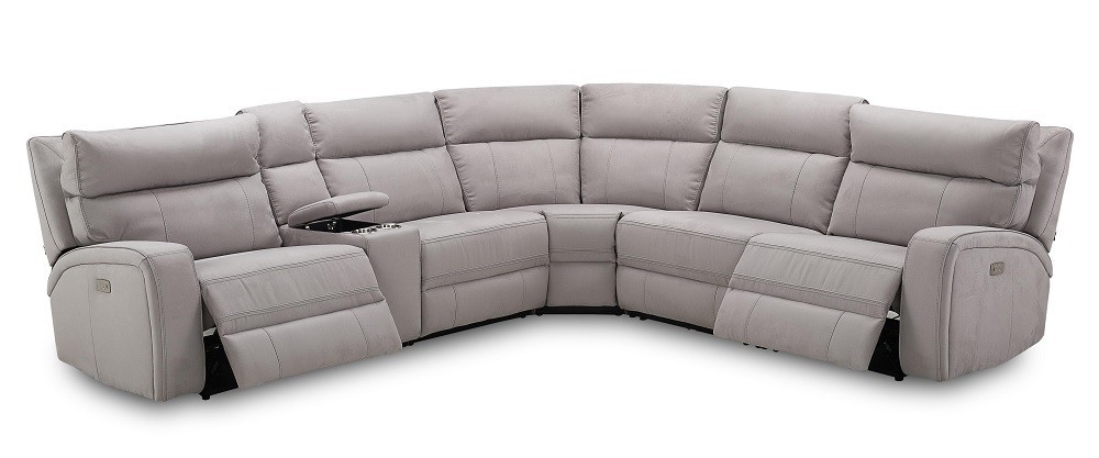 Cozy 6Pc Motion Sectional In Moonshine