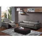 Hendrix Sofa Set in  Gray  Leather