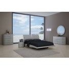 Moonlight Bed in Grey Lacquer