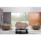 S116 Sofa Set in Taupe Leather