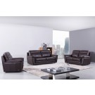 S210 Sofa Set in Brown Leather