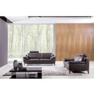 S93 Sofa Set in Gray Leather 