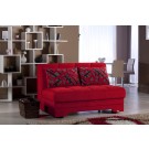 Twist loveseat sleeper Story red By Sunset