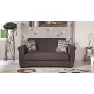 Victoria loveseat sleeper Andre dark brown By Sunset