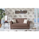 Victoria loveseat sleeper Obsession truffle By Sunset