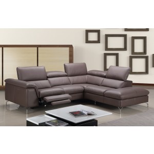 Anastasia Premium Leather Sectional By J&M
