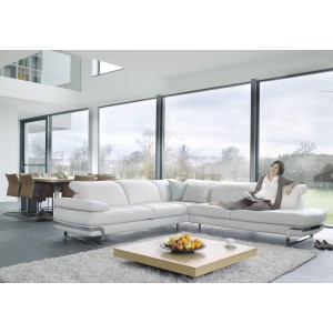 Antigua Leather Sectional | Rom | Made in Belgium