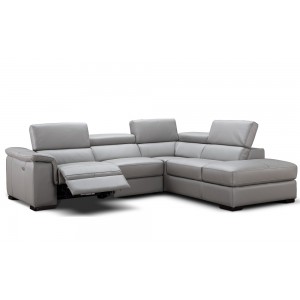 Perla Premium Leather Sectional By J&M
