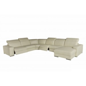 u27E leather sectional with recliners| Chateau d'ax Italia