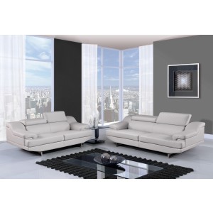 8141 Modern Leather Sofa By Global USA