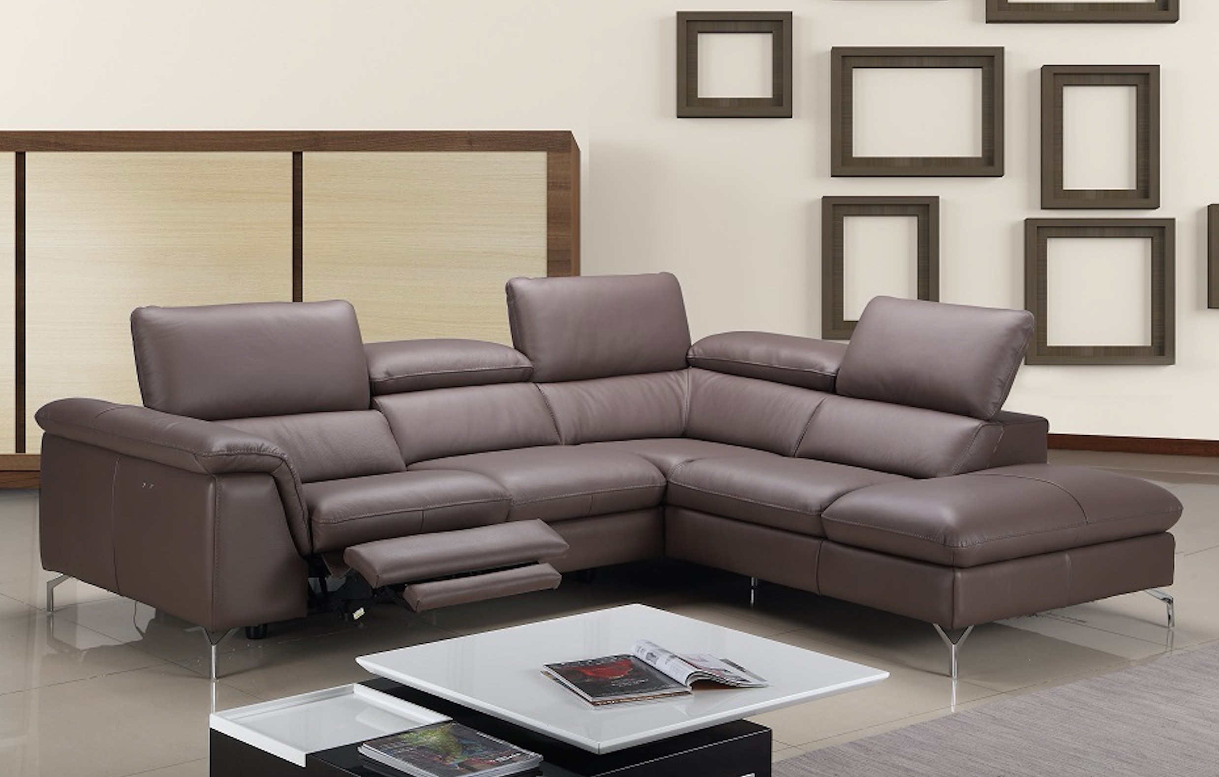 Anastasia Premium Leather Sectional By J&M buy from NOVA interiors