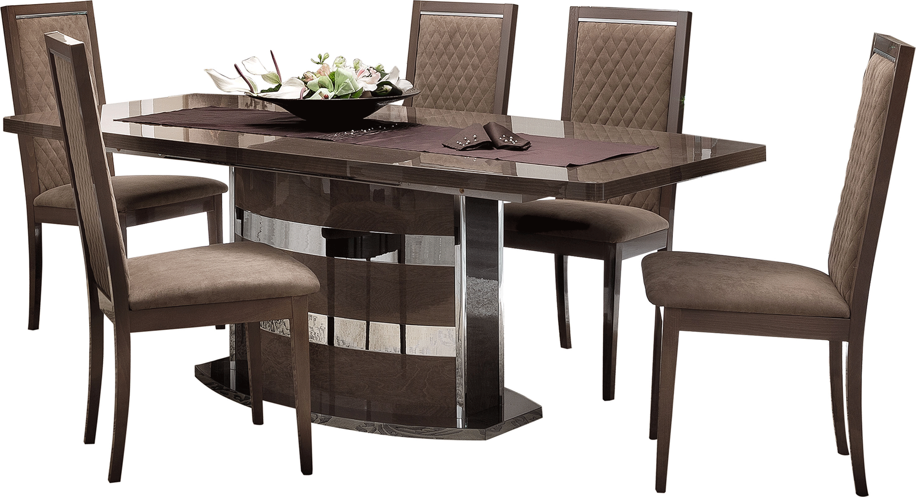 Platinum dining room set | modern furniture Boston ...