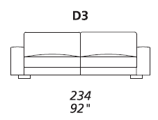 Carnaby sofa dimensions